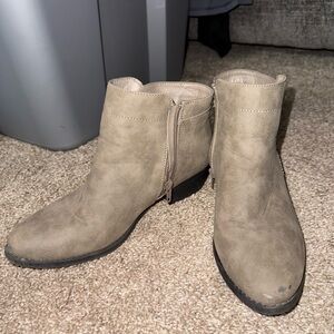 Elegant Beige Ankle Booties for Women